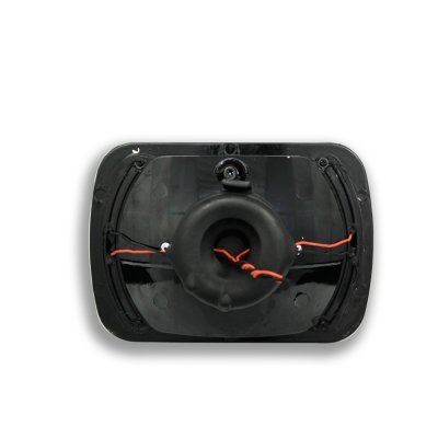 Chevy Cavalier 1982-1983 Black 7 Inch Halo Sealed Beam Headlight Conversion