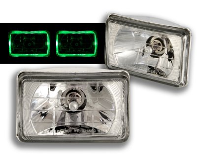 Chevy Blazer 1995-1997 Sealed Beam Headlight Conversion Green Halo