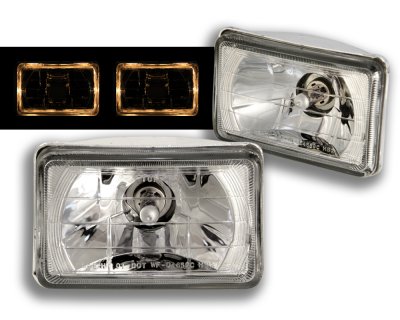 Honda Accord 1982-1985 Sealed Beam Headlight Conversion Amber Halo