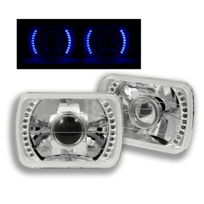 Ford F150 1978-1986 Blue LED Sealed Beam Projector Headlight Conversion