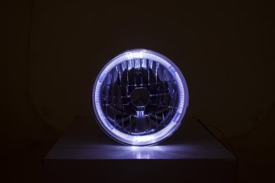 VW Vanagon 1981-1985 Sealed Beam Headlight Conversion White Halo