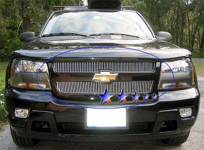 Chevy TrailBlazer LT 2006-2009 Aluminum Vertical Billet Grille Insert