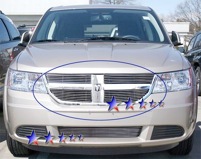 Dodge Journey 2009-2010 Polished Aluminum Billet Grille Insert