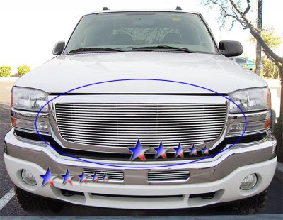 GMC Sierra 2500 2003-2006 Aluminum Billet Grille Insert