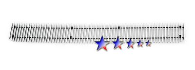 Ford Expedition 2007-2011 Lower Bumper Polished Aluminum Vertical Billet Grille Insert