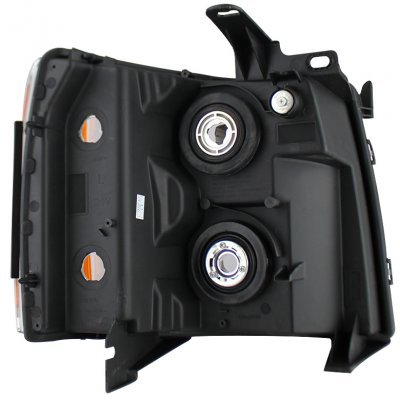 Chevy Silverado 2007-2013 Black Headlights and Smoked LED Tail Lights