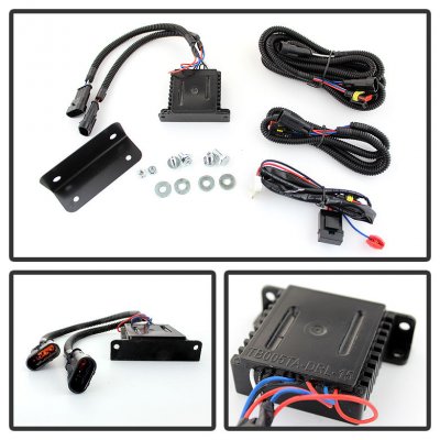 Toyota Tundra 2007-2013 Black Halo Projector Headlights and LED Daytime Running Lights