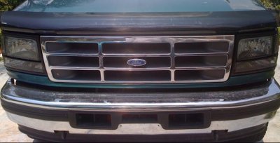 Ford F250 1992-1996 Smoked Headlights and Bumper Lights Set