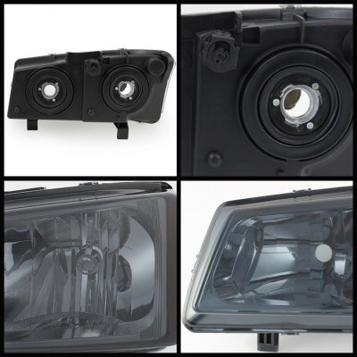 Chevy Avalanche 2003-2005 Smoked Euro Headlights and LED Bumper Lights