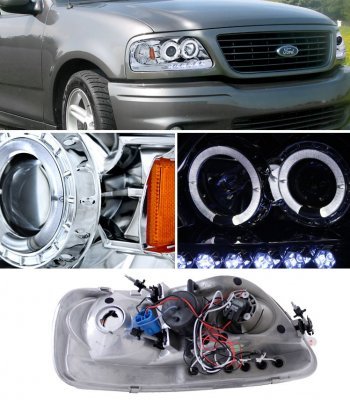 Ford F150 1997-2003 Chrome Projector Headlights and LED Tail Lights