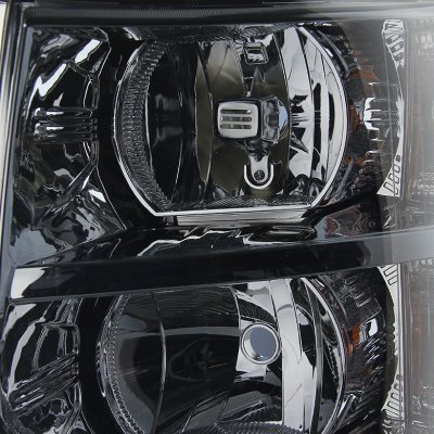Chevy Silverado 2007-2013 Smoked Headlights and LED Tail Lights
