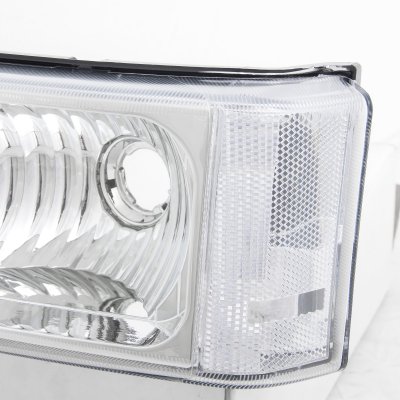 Chevy Silverado 2003-2006 Clear Headlights and Bumper Lights