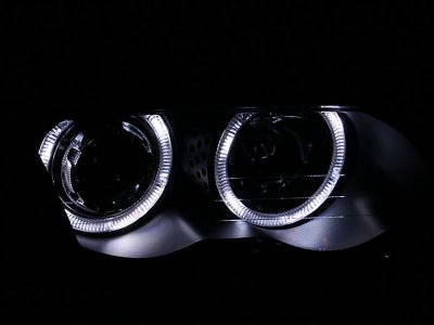 BMW 3 Series Sedan 1999-2001 Projector Headlights and Corner Lights Black Halo