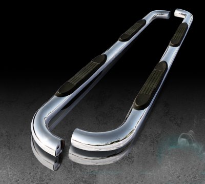 Chevy Silverado 3500 Crew Cab 2001-2007 Nerf Bars Stainless Steel