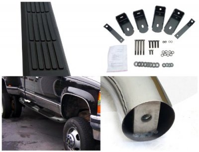 Chevy 3500 Pickup Extended Cab 1988-1998 Nerf Bars Stainless Steel
