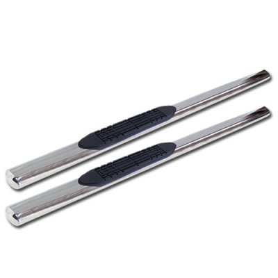 Chevy Silverado 2500 Regular Cab 1999-2004 Nerf Bars Stainless Steel 5 Inches Oval