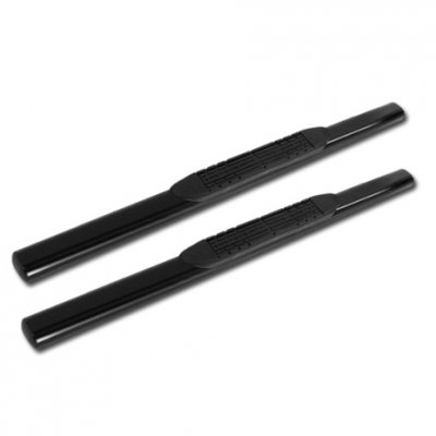 Chevy Silverado Regular Cab 1999-2013 Nerf Bars Black 5 Inches Oval
