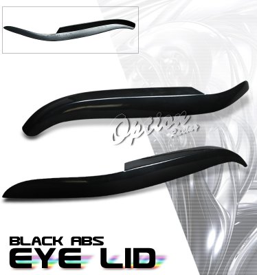 Honda Civic 1992-1995 Black ABS Headlight Eyelids