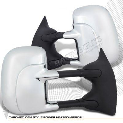 Ford F250 Super Duty 1999-2004 Towing Mirrors Chrome Power Heated