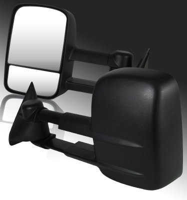 Chevy 2500 Pickup 1988-2000 Black Power Heated Towing Mirrors