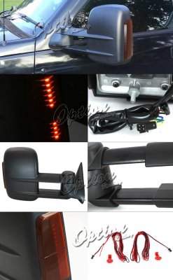 GMC Sierra 2500 1988-2000 Power Towing Mirrors LED Signal Lights
