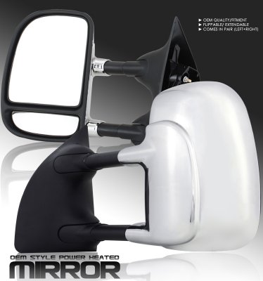 Ford F250 Super Duty 1999-2004 Towing Mirrors Chrome Power Heated