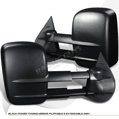 GMC Sierra 2500HD 2007-2012 Black Power Towing Mirrors