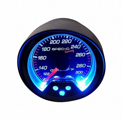 Black 2 Inches Oil Temperature Gauge