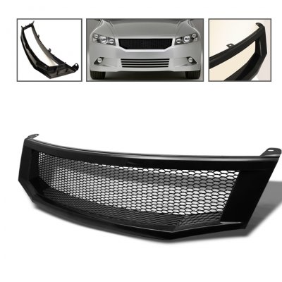 Honda Accord Sedan 2008-2009 Black Honeycomb Custom Grille