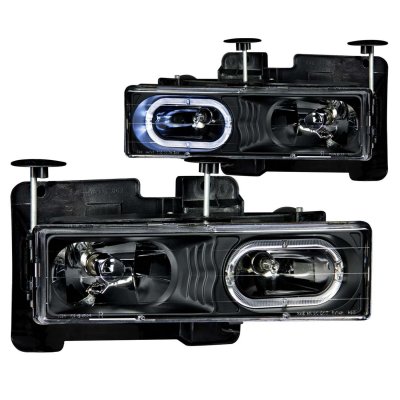 Chevy Tahoe 1995-1999 Halo Headlights Black