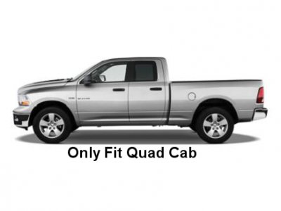 Dodge Ram Quad Cab 2009-2015 Nerf Bars Stainless Steel 4 Inch Oval