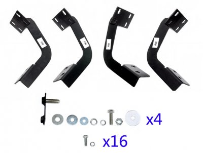 Dodge Ram 2500 Regular Cab 2010-2018 Running Boards Black 4 Inch Side Steps