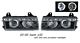 BMW E36 3 Series 1992-1998 Black Dual CCFL Halo Projector Headlights
