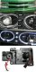 Chevy Suburban 1994-1999 Black Halo Projector Headlights with LED