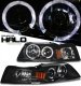 Ford Mustang 1999-2004 Black Dual Halo Projector Headlights