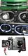 Chevy 1500 Pickup 1988-1998 Black Halo Projector Headlights with LED