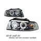 Audi A4 2000-2001 Smoked Dual Halo Projector Headlights
