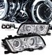 BMW E46 Sedan 3 Series 1999-2001 Clear Dual CCFL Halo Projector Headlights