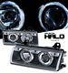 BMW E36 3 Series 1992-1998 Black Dual Halo Projector Headlights