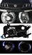VW Jetta 1993-1998 Black Dual Halo Projector Headlights