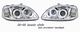 Honda Civic 1999-2000 Clear Dual Halo Projector Headlights