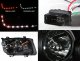 VW Jetta 1999-2004 Black Projector Headlights with LED DRL