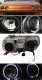 Acura Integra 1994-1997 Black Dual Halo Projector Headlights