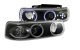Chevy Silverado 1999-2002 Black LED Halo Projector Headlights