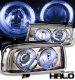 VW Jetta 1993-1998 Titanium Halo Projector Headlights
