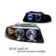 Audi A4 1996-2001 Black Dual Halo Projector Headlights