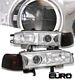Honda Accord 1990-1991 Clear Projector Headlights and Smoked Amber Corner Lights