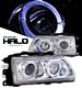 Honda CRX 1988-1991 Clear Halo Projector Headlights