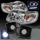 Ford F150 1997-2003 Clear Halo Projector Headlights and LED Fog Lights