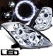 Nissan 350Z 2003-2005 Clear Halo Projector Headlights with LED